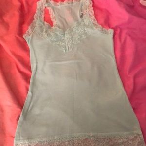 Tank top. Turquoise/light green